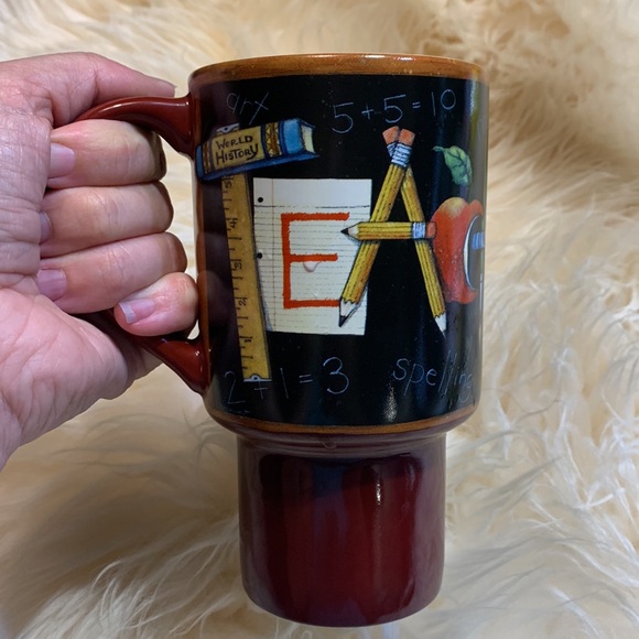 Teacher travel mug with lid. Math art history - Picture 10 of 13